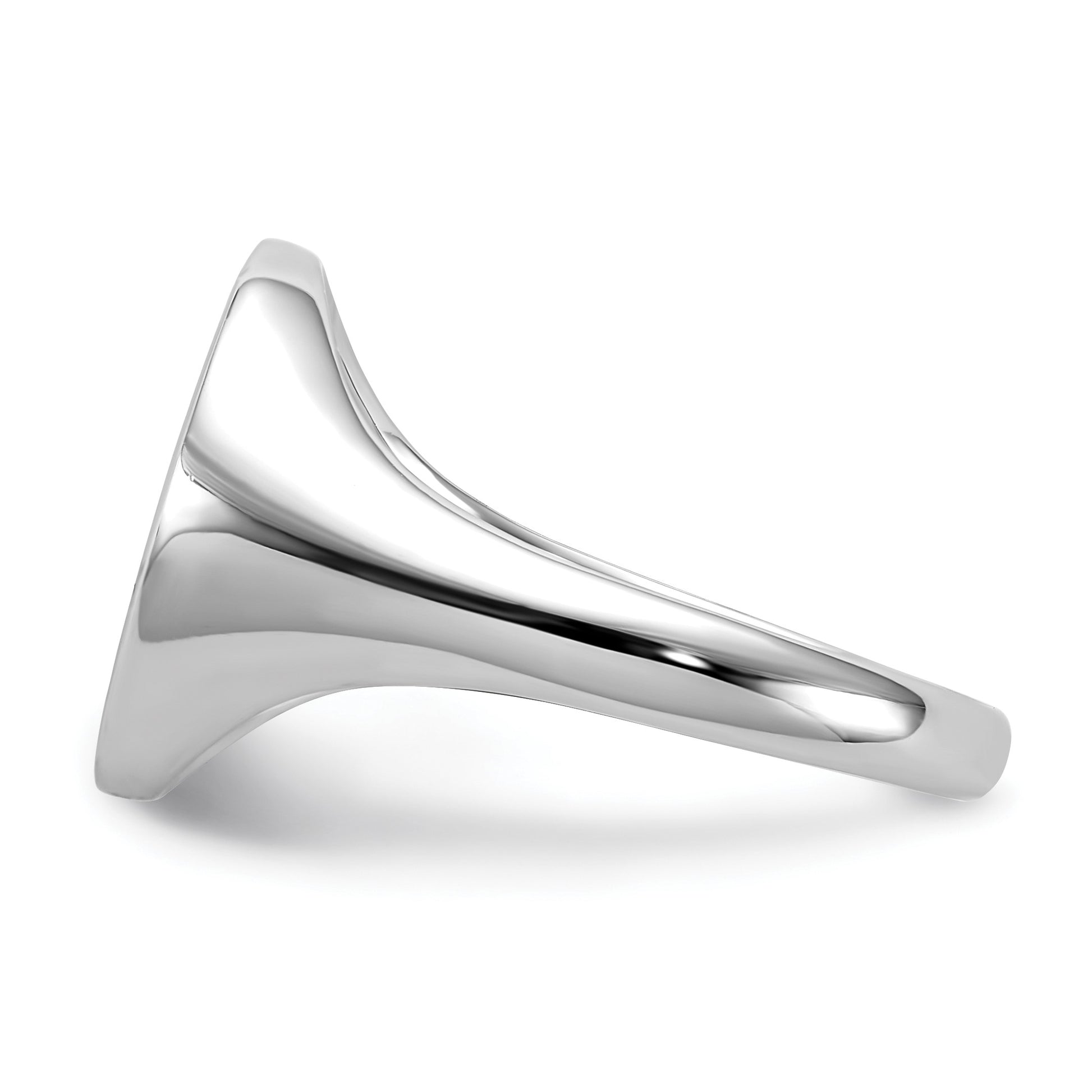Sterling Silver Rhodium-plated Polished CZ Fashion Men's Ring