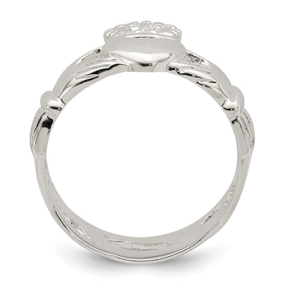 Sterling Silver Solid Claddagh Ring