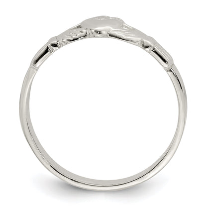 Sterling Silver Solid Claddagh Ring