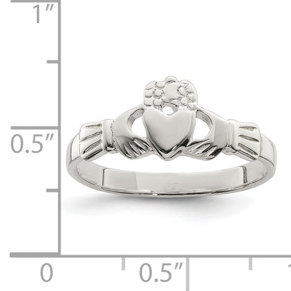 Sterling Silver Solid Claddagh Ring