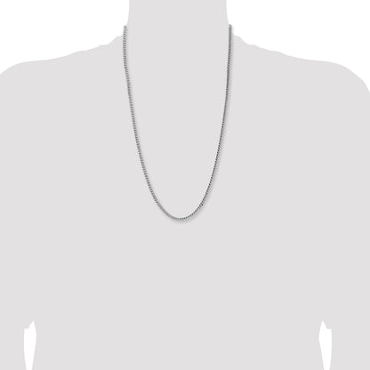 Sterling Silver 4mm Domed w/ Side D/C Curb Chain