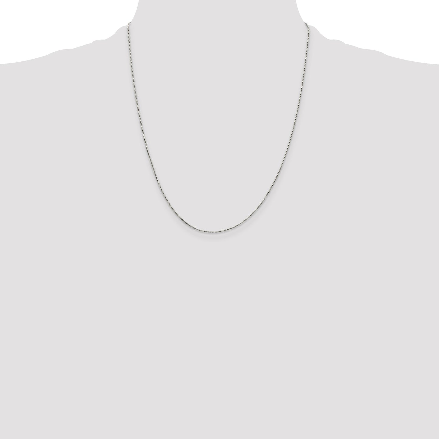 Sterling Silver .95mm Round Franco Chain