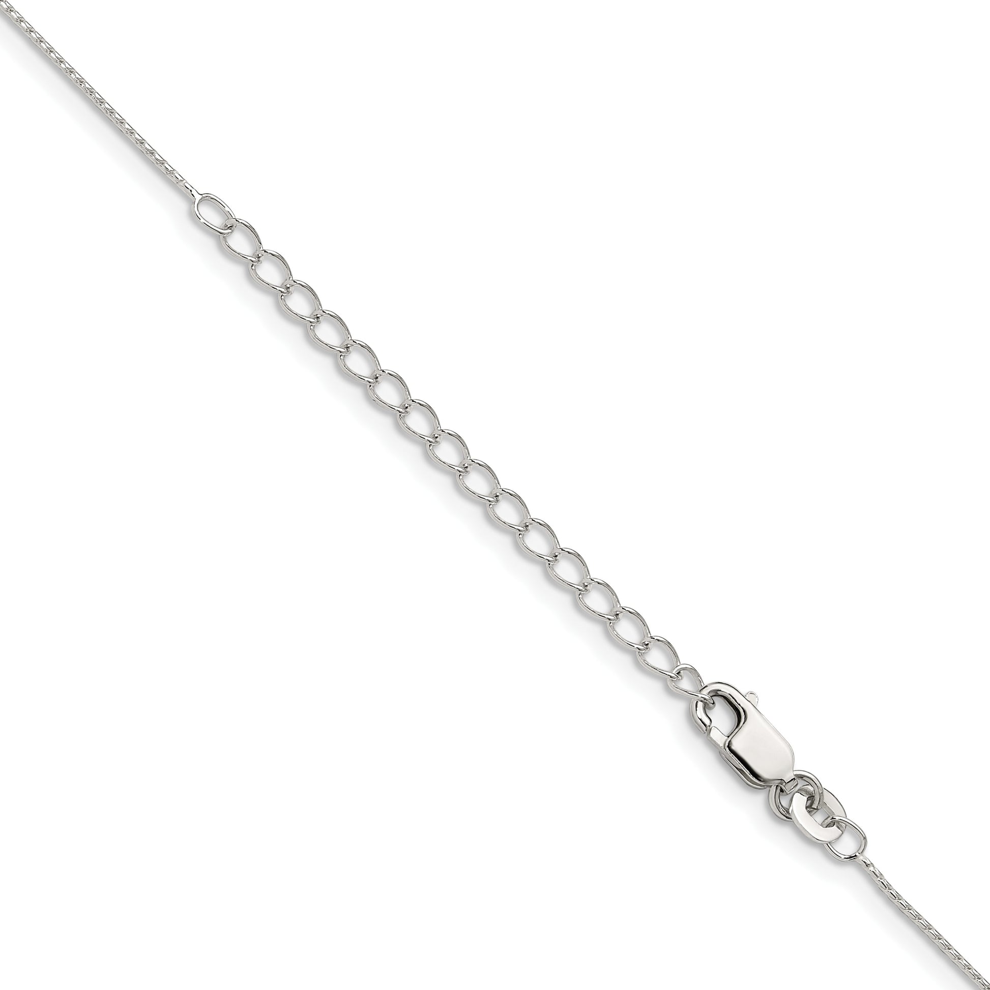 Sterling Silver .95mm Round Franco Chain w/2in ext.