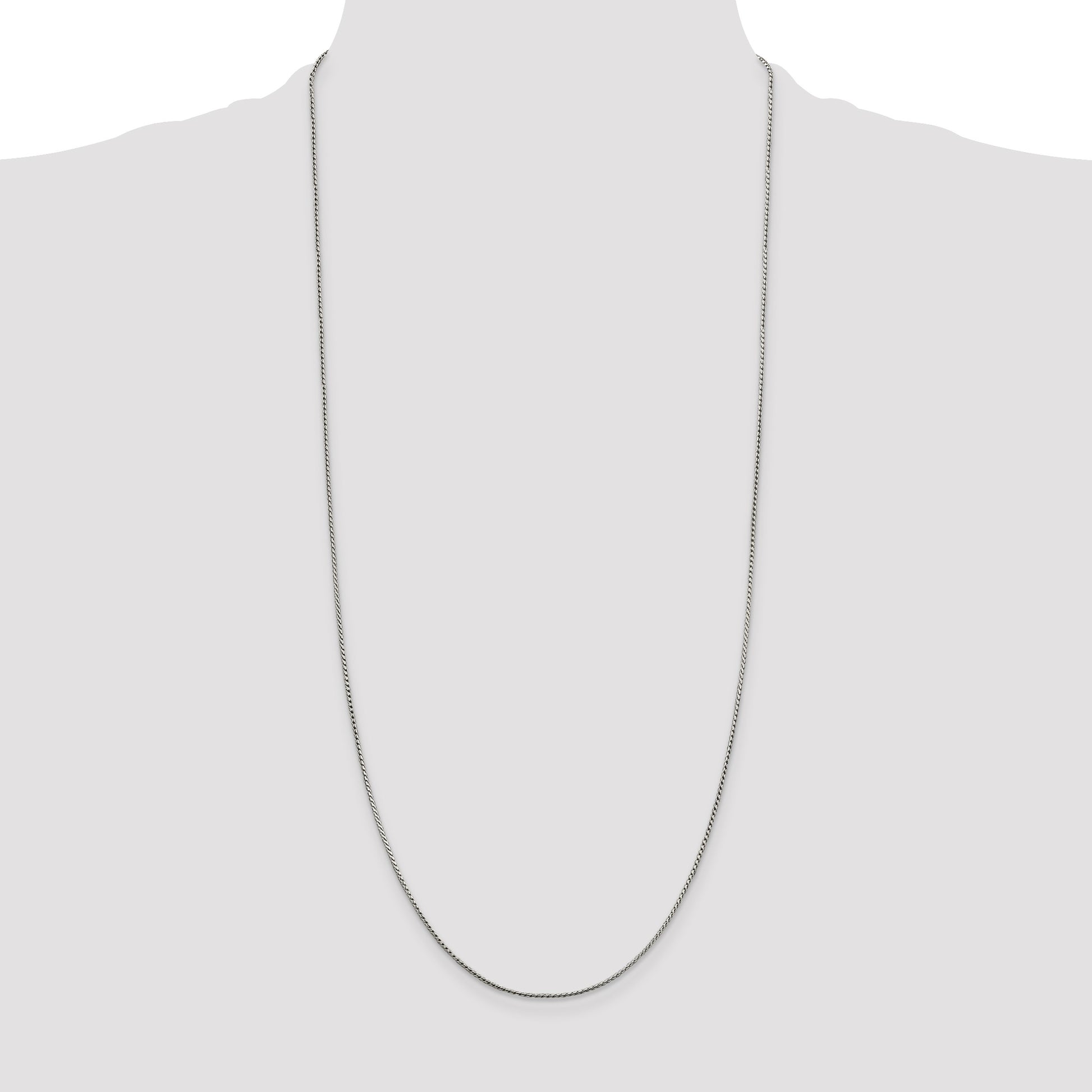 Sterling Silver 1mm Round Franco Chain