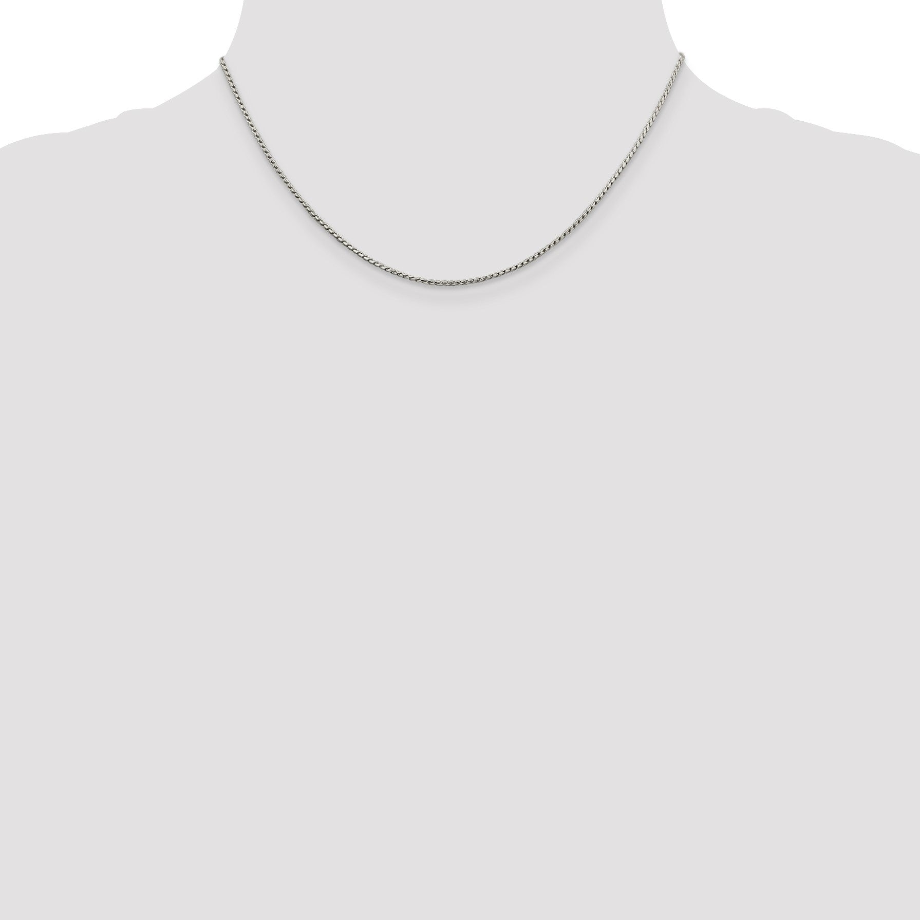 Sterling Silver 1.25mm Round Franco Chain