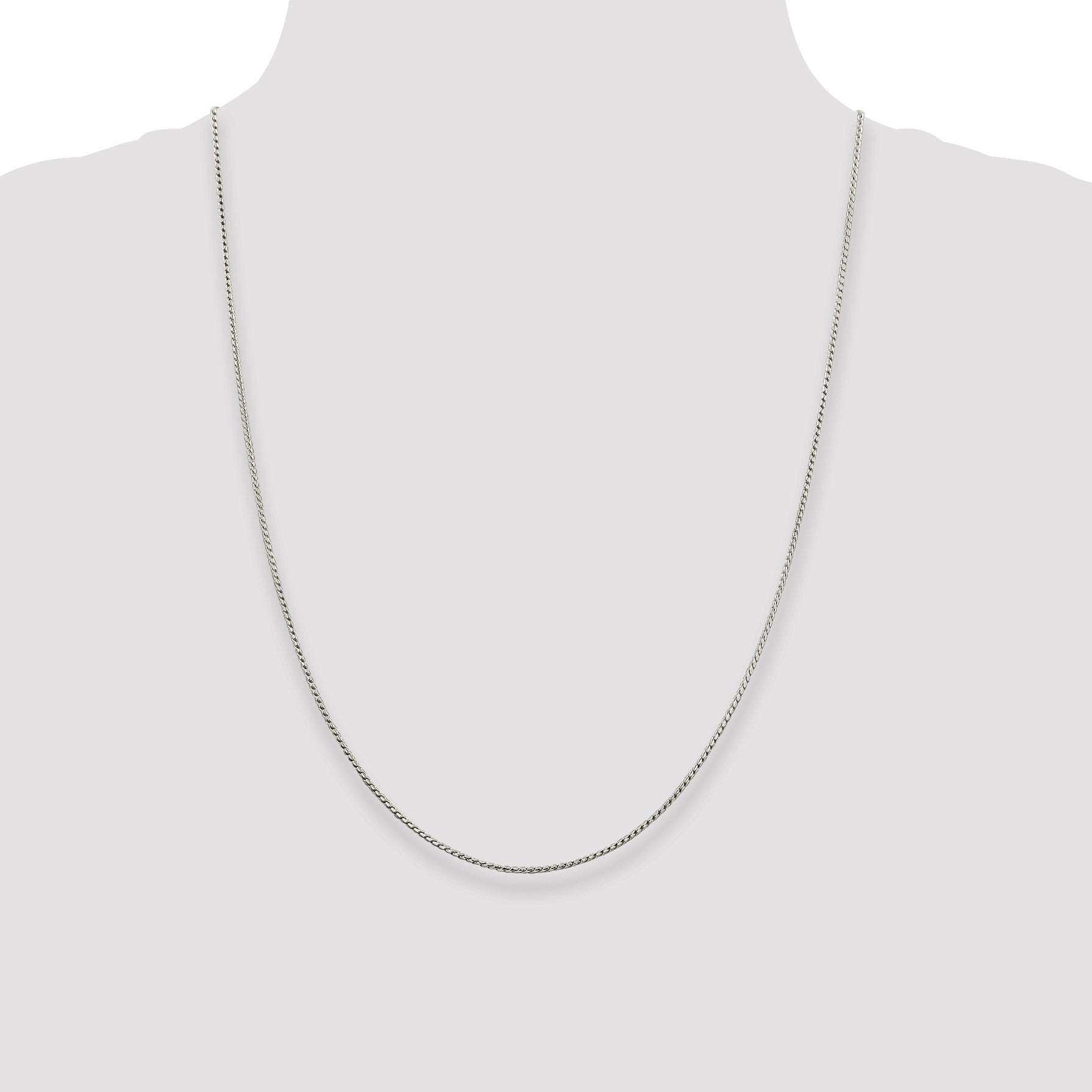 Sterling Silver 1.25mm Round Franco Chain