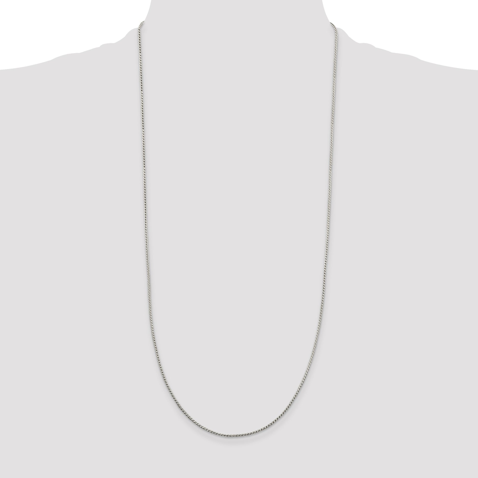 Sterling Silver 1.25mm Round Franco Chain