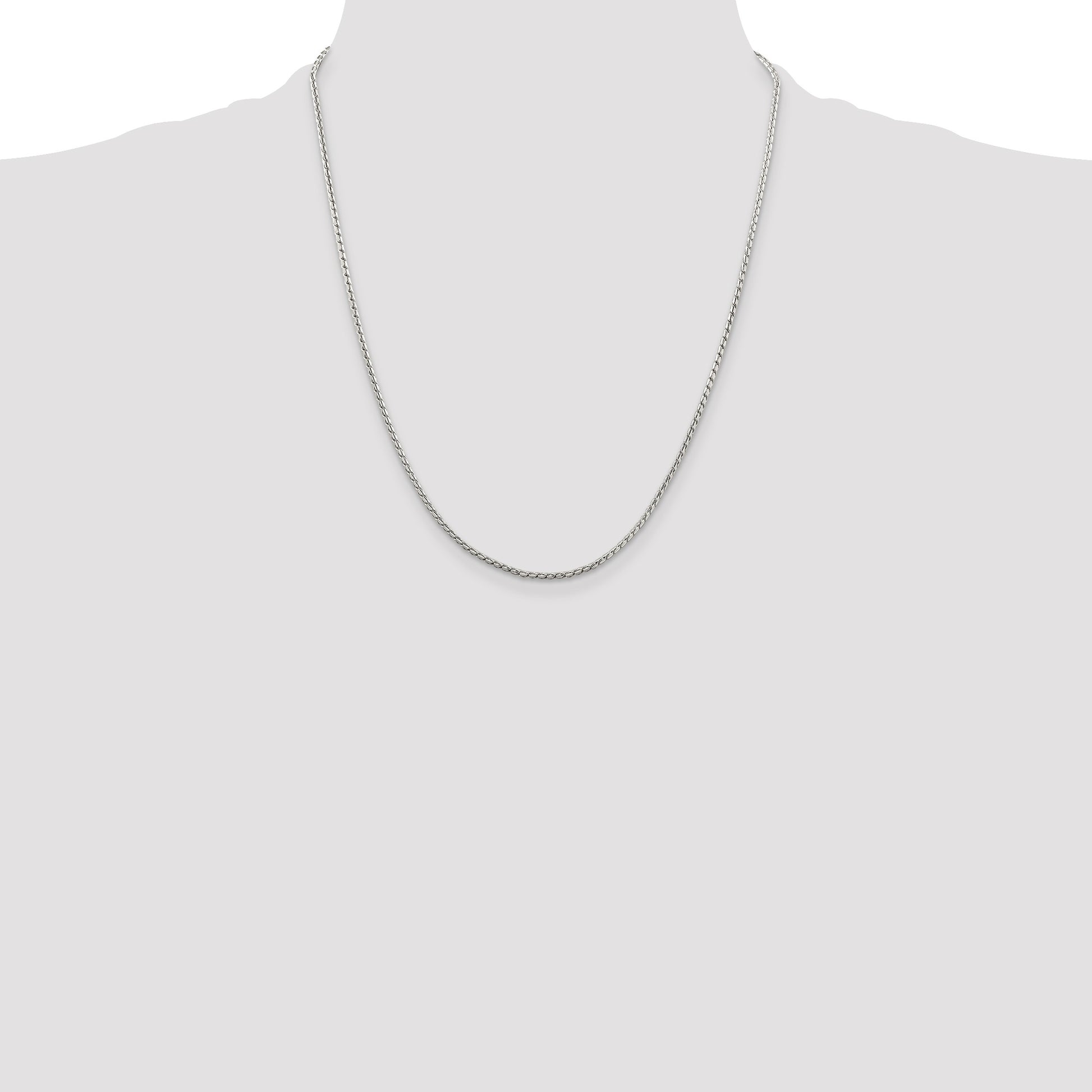 Sterling Silver 1.75mm Round Franco Chain