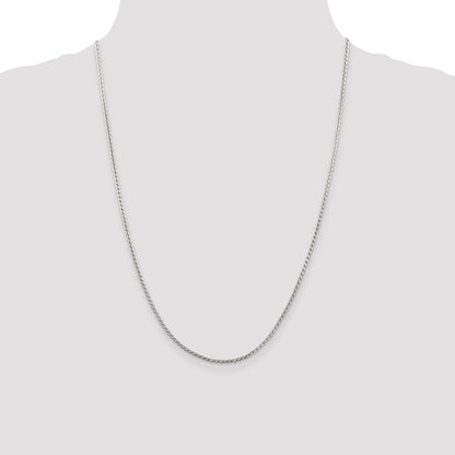 Sterling Silver 1.75mm Round Franco Chain