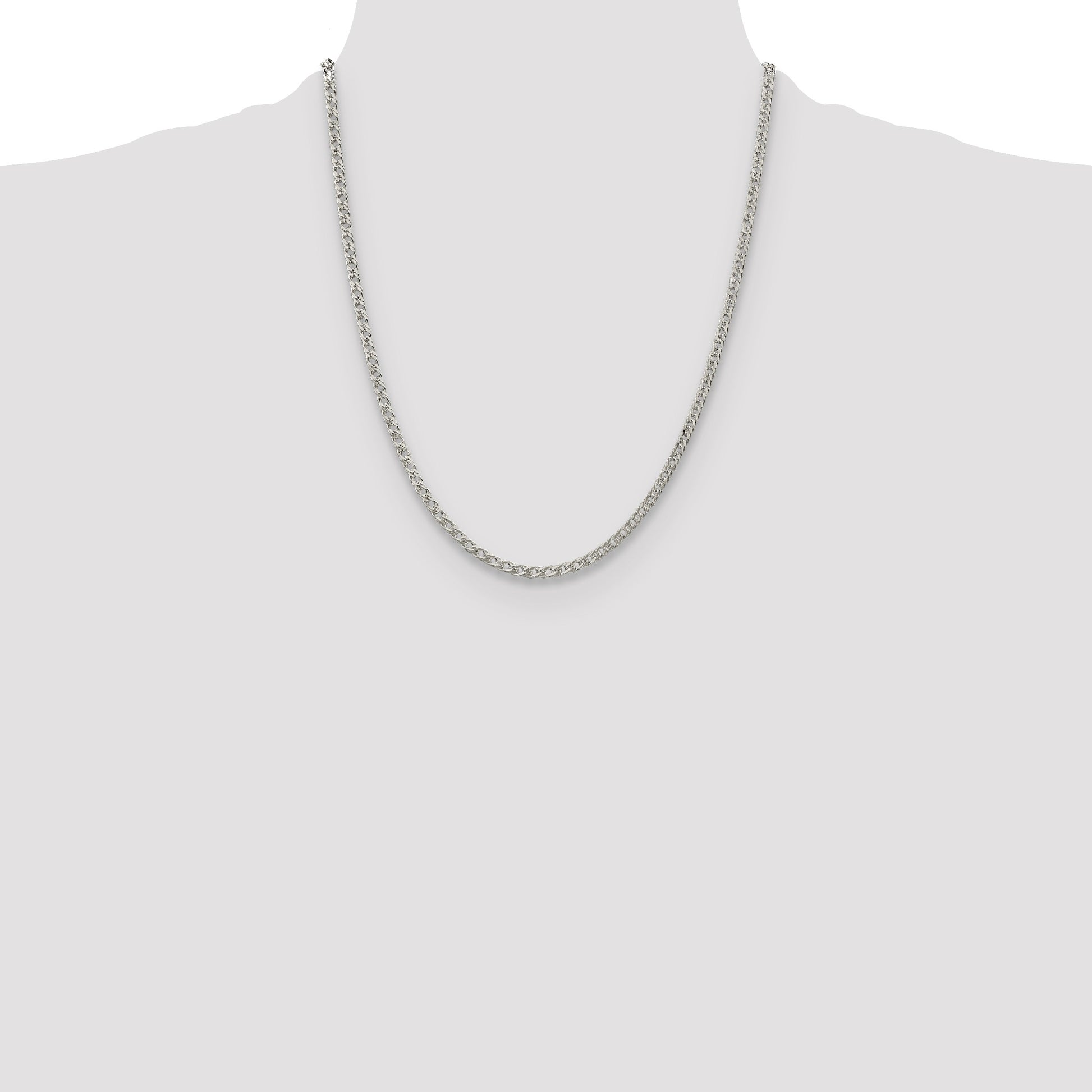 Sterling Silver 3.3mm Rambo Chain