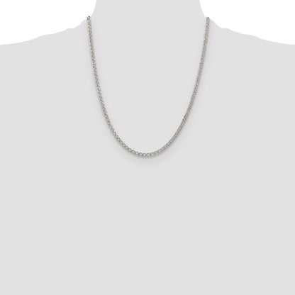 Sterling Silver 3.3mm Rambo Chain