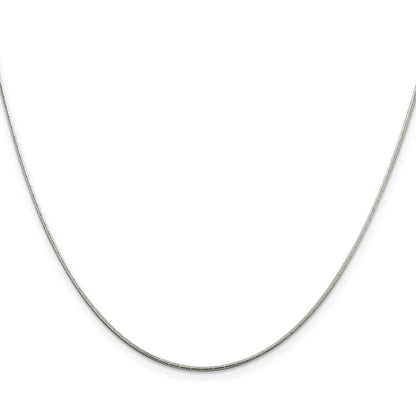 Sterling Silver 1.2mm Patterned Diamond-cut Snake Chain