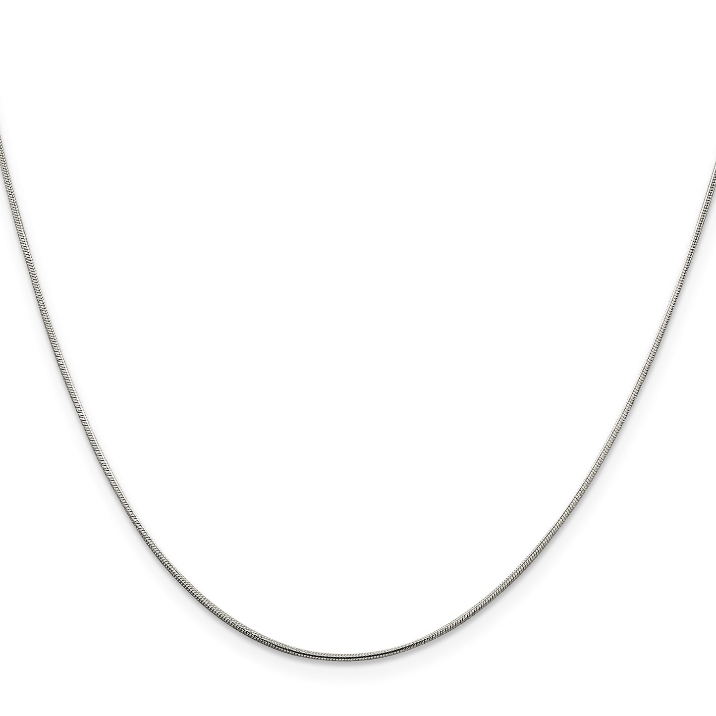 Sterling Silver .8mm Snake Chain w/2in ext.