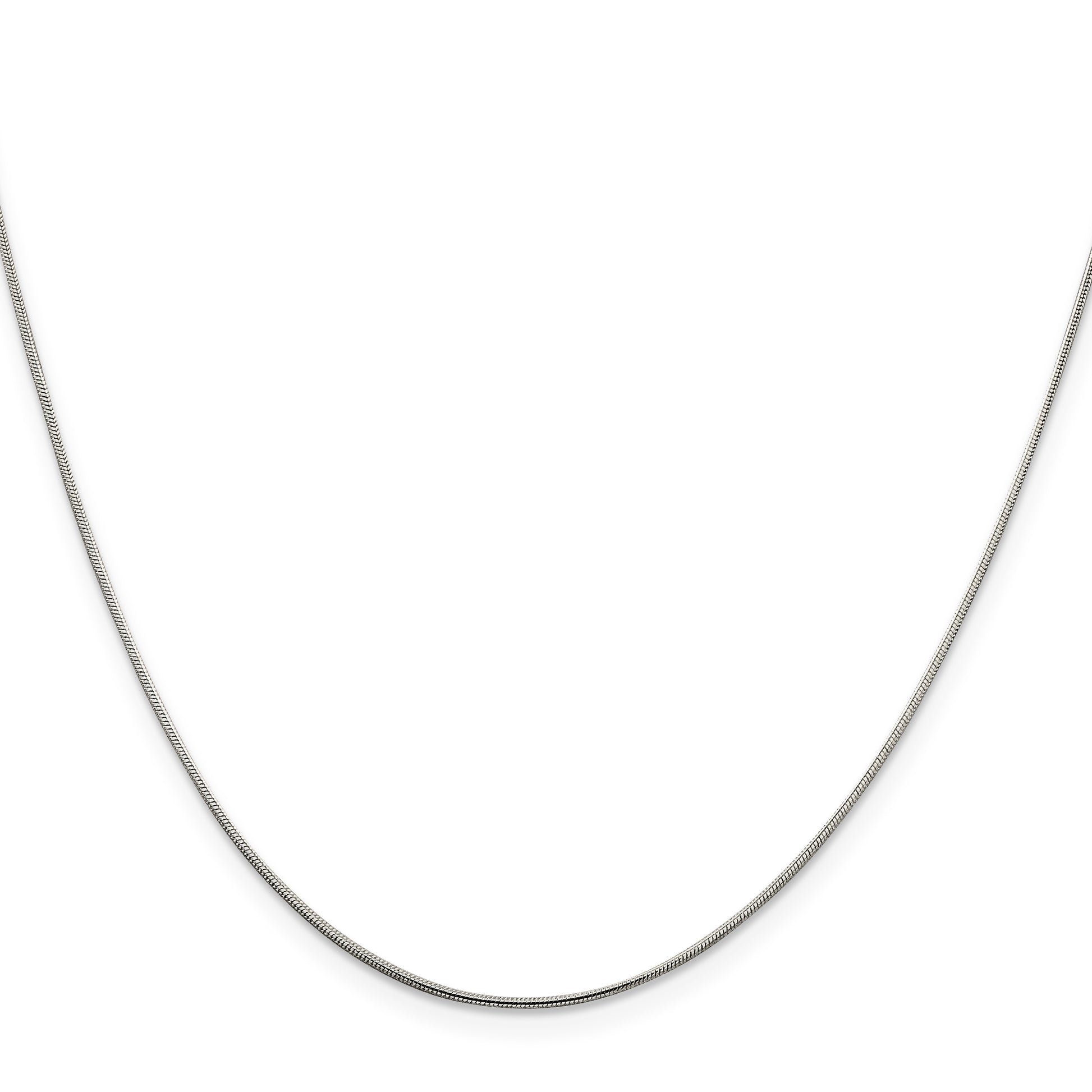 Sterling Silver .8mm Snake Chain w/2in ext.