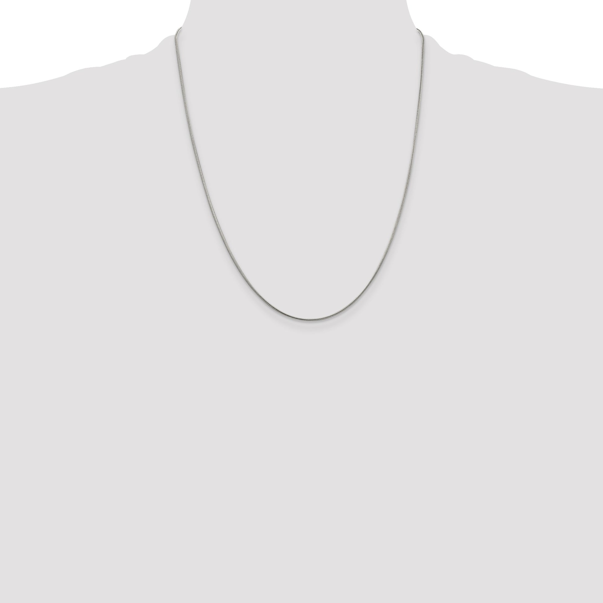 Sterling Silver 1mm Snake Chain