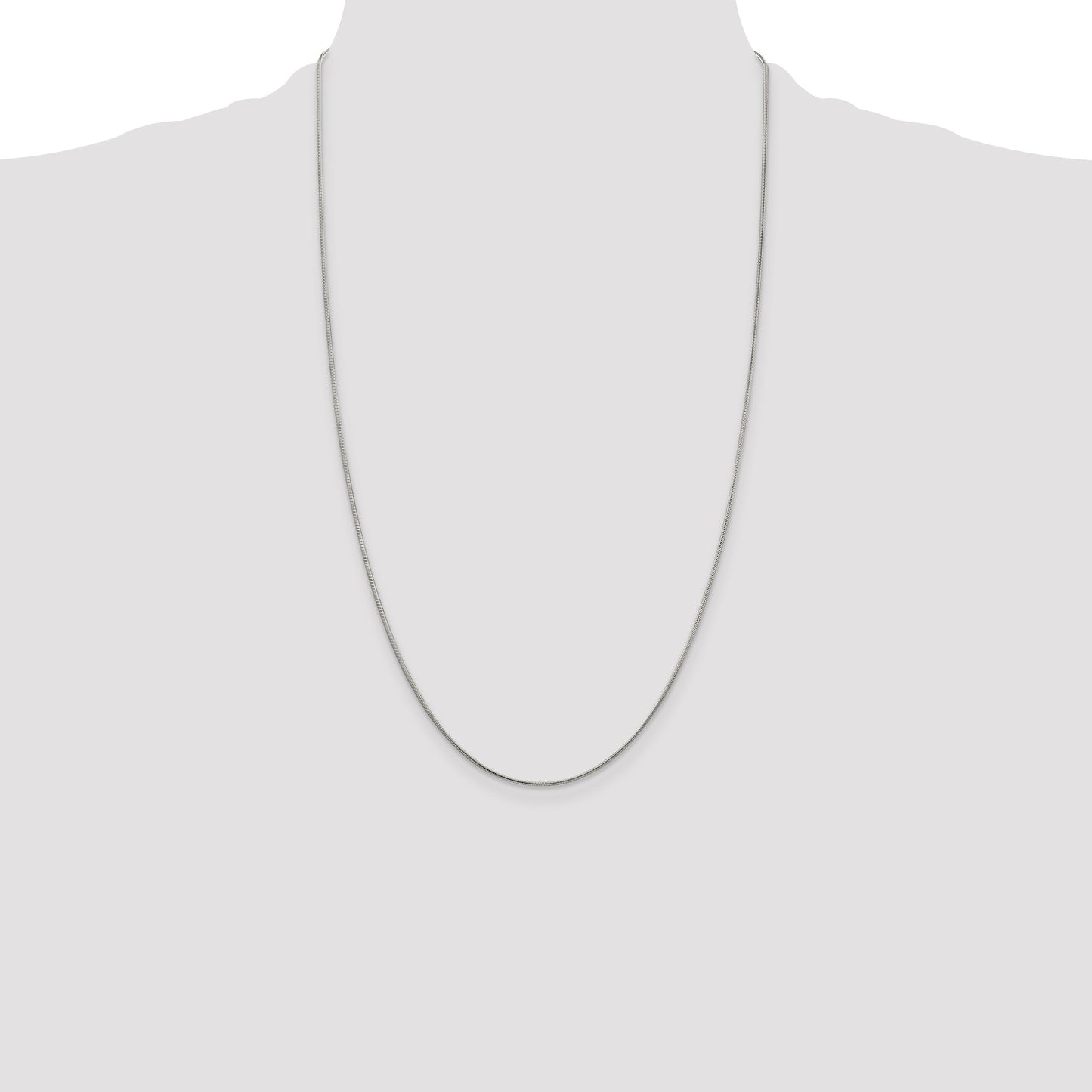 Sterling Silver 1mm Snake Chain