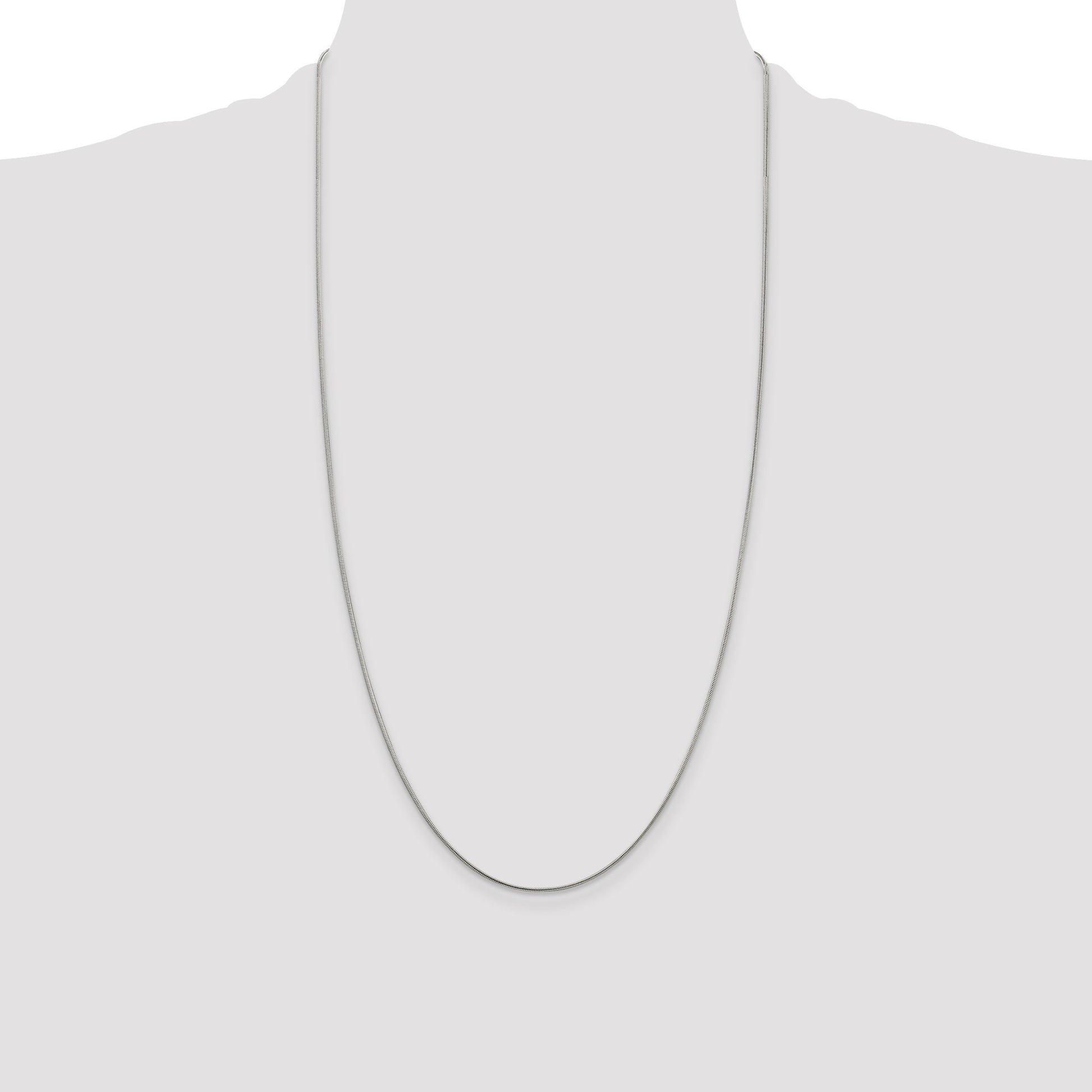 Sterling Silver 1mm Snake Chain