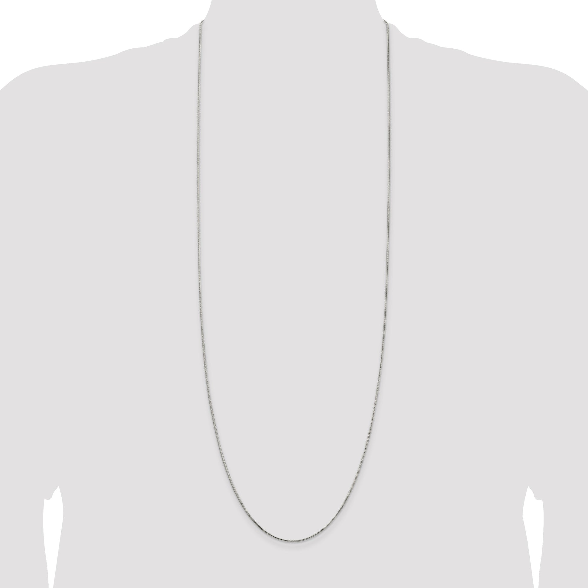 Sterling Silver 1mm Snake Chain