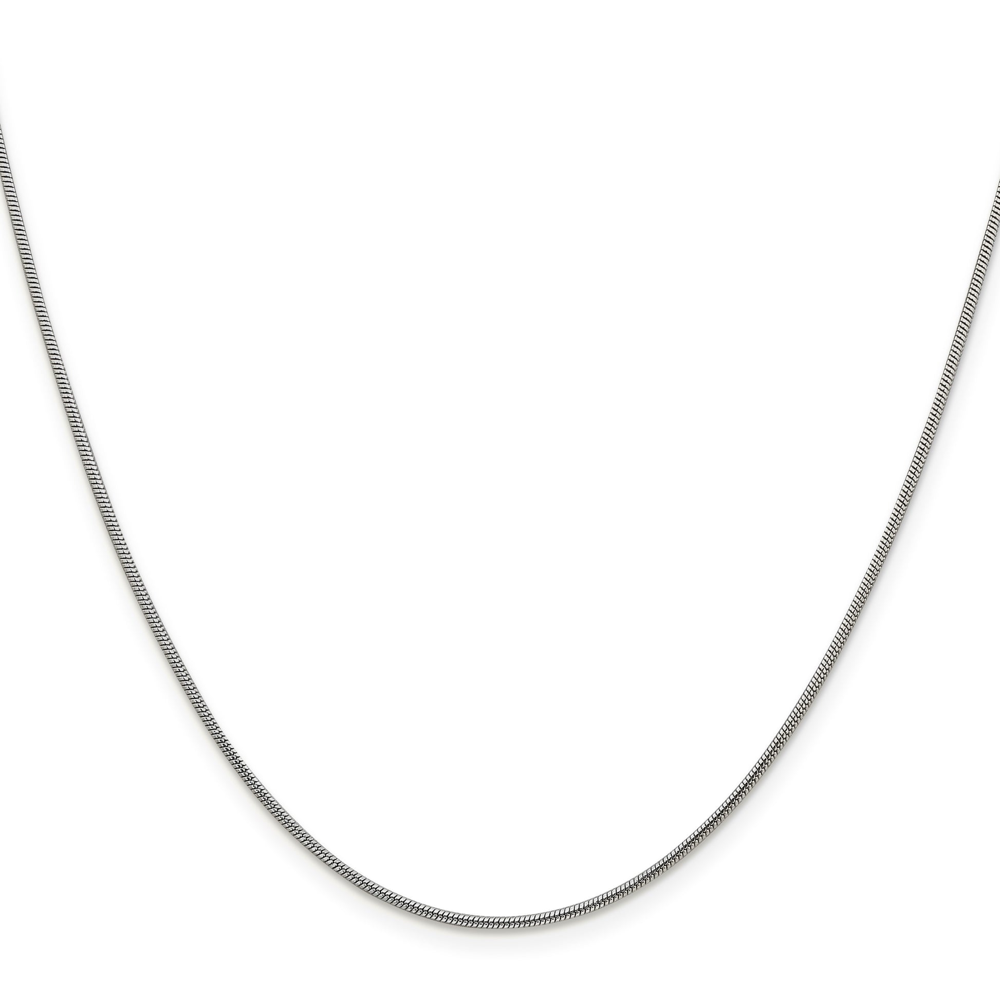 Sterling Silver 1.2mm Snake Chain w/2in ext.