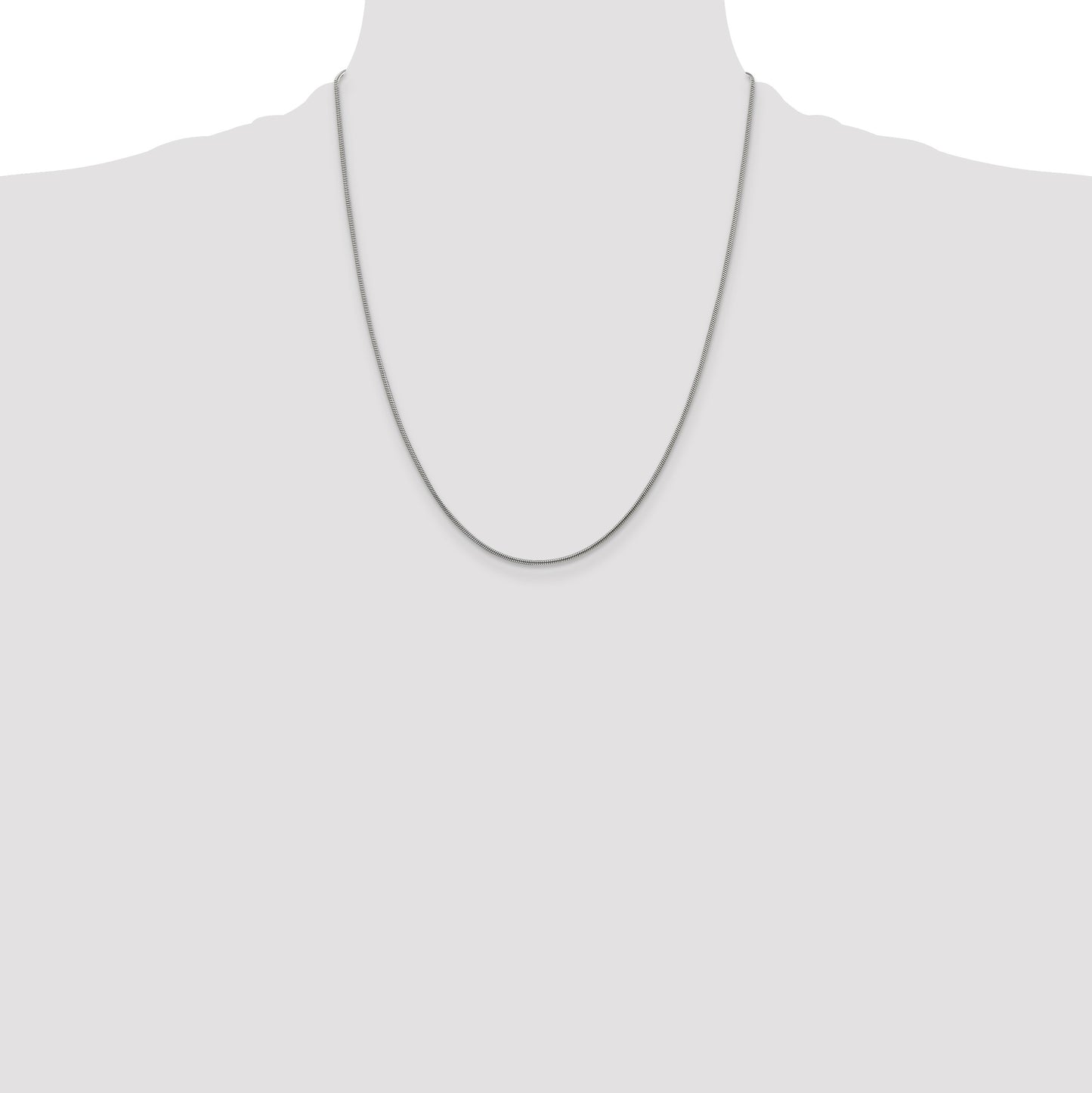Sterling Silver 1.2mm Snake Chain w/4in ext.