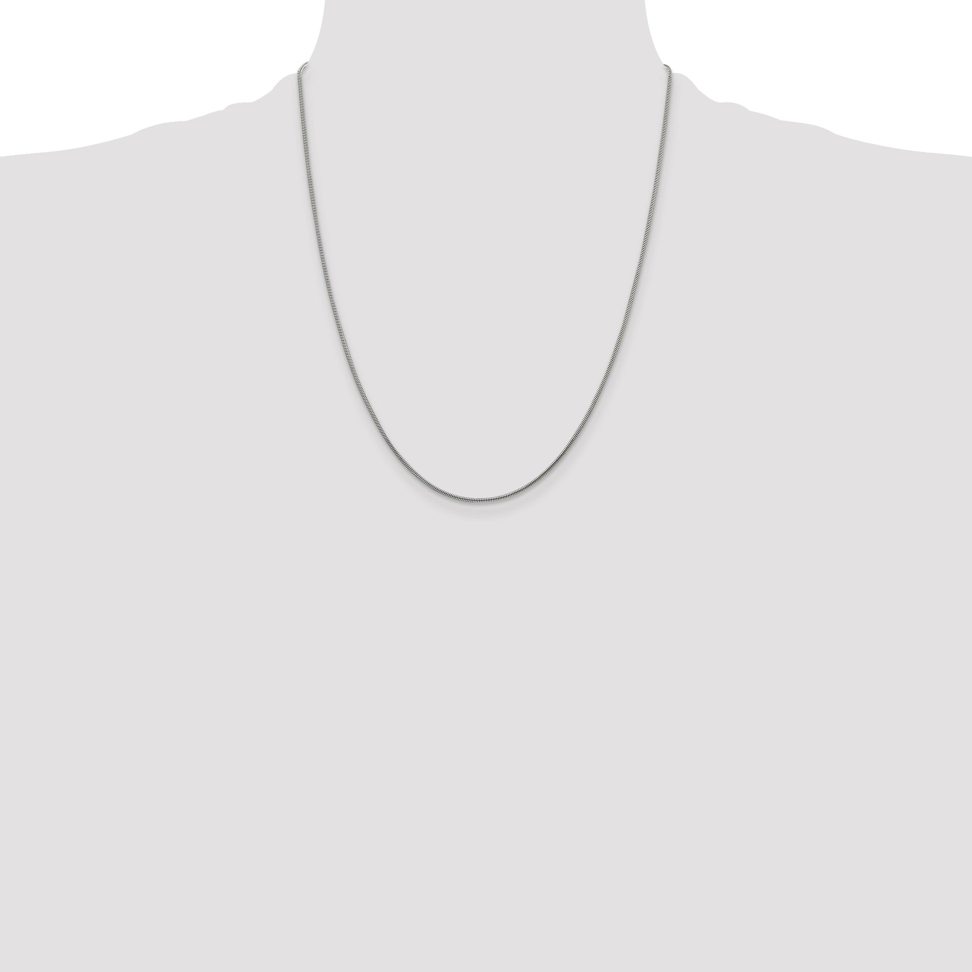 Sterling Silver 1.2mm Snake Chain w/4in ext.