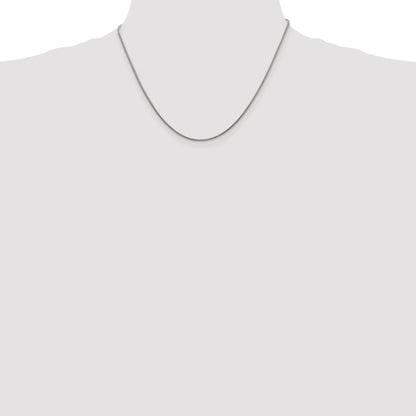 Sterling Silver Rhodium-plated 1.2mm Snake Chain