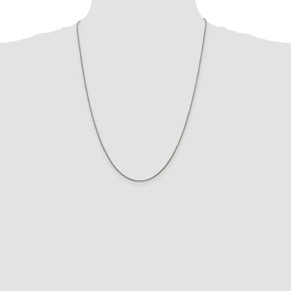 Sterling Silver Rhodium-plated 1.2mm Snake Chain