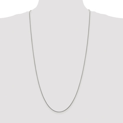 Sterling Silver Rhodium-plated 1.2mm Snake Chain