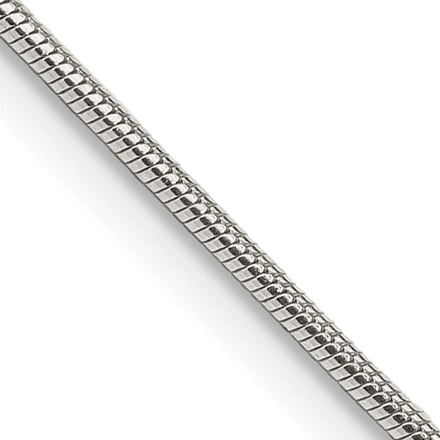 Sterling Silver 1.2mm Snake Chain w/4in ext.