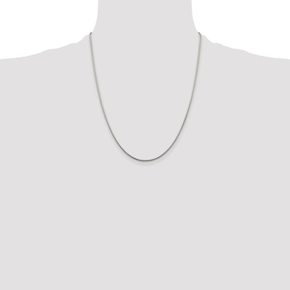 Sterling Silver 1.25mm Snake Chain w/4in ext.
