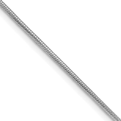 Sterling Silver Rhodium-plated 1.25mm Snake Chain