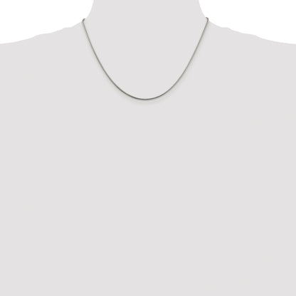 Sterling Silver Rhodium-plated 1.5mm Snake Chain
