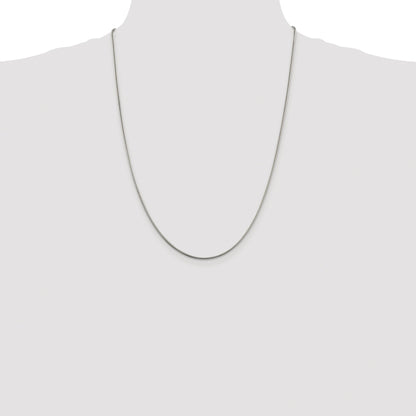 Sterling Silver Rhodium-plated 1.5mm Snake Chain