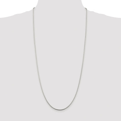 Sterling Silver Rhodium-plated 1.75mm Snake Chain