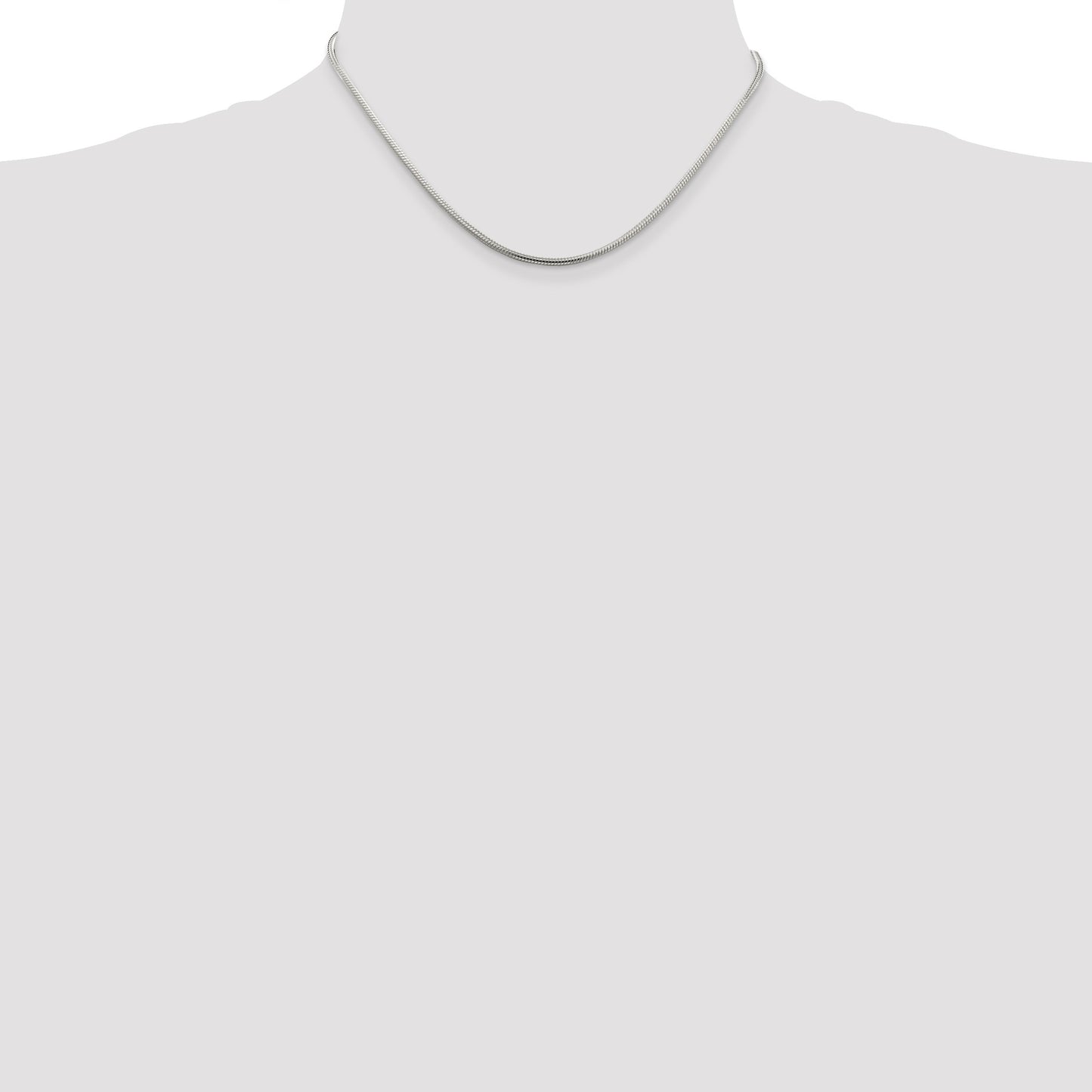 Sterling Silver 2mm Snake Chain
