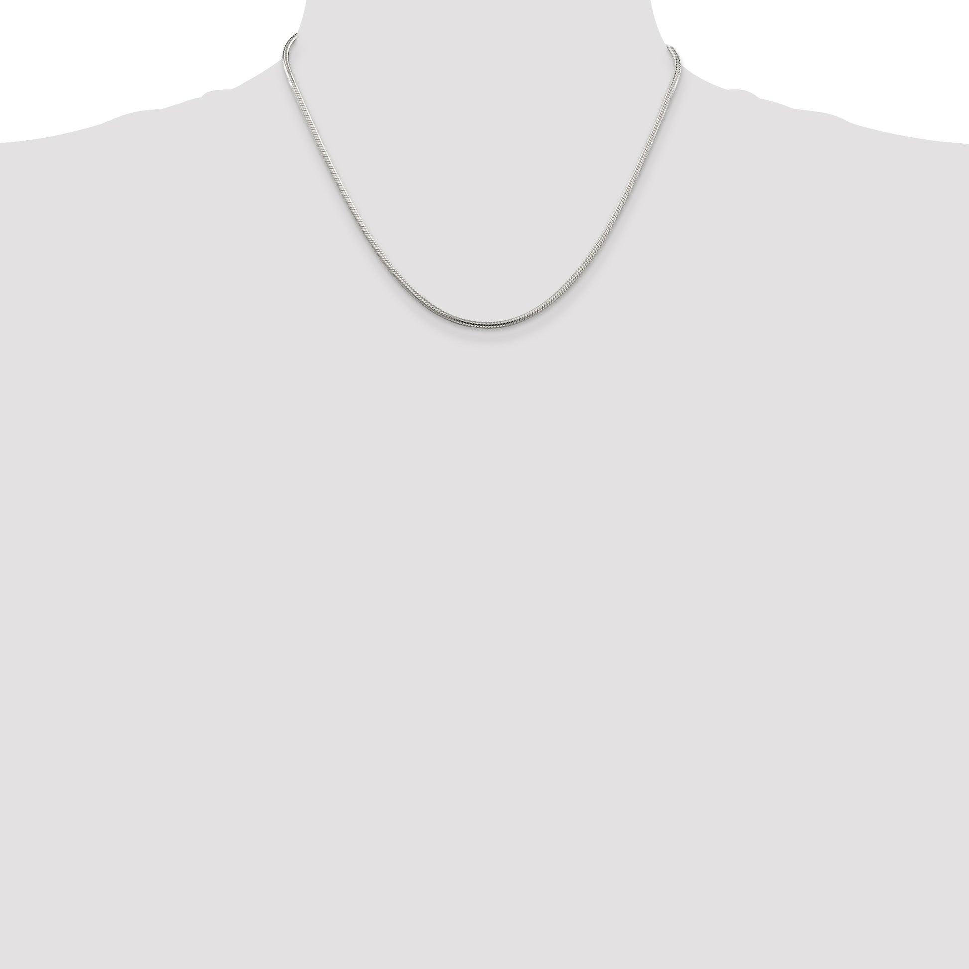 Sterling Silver 2mm Snake Chain