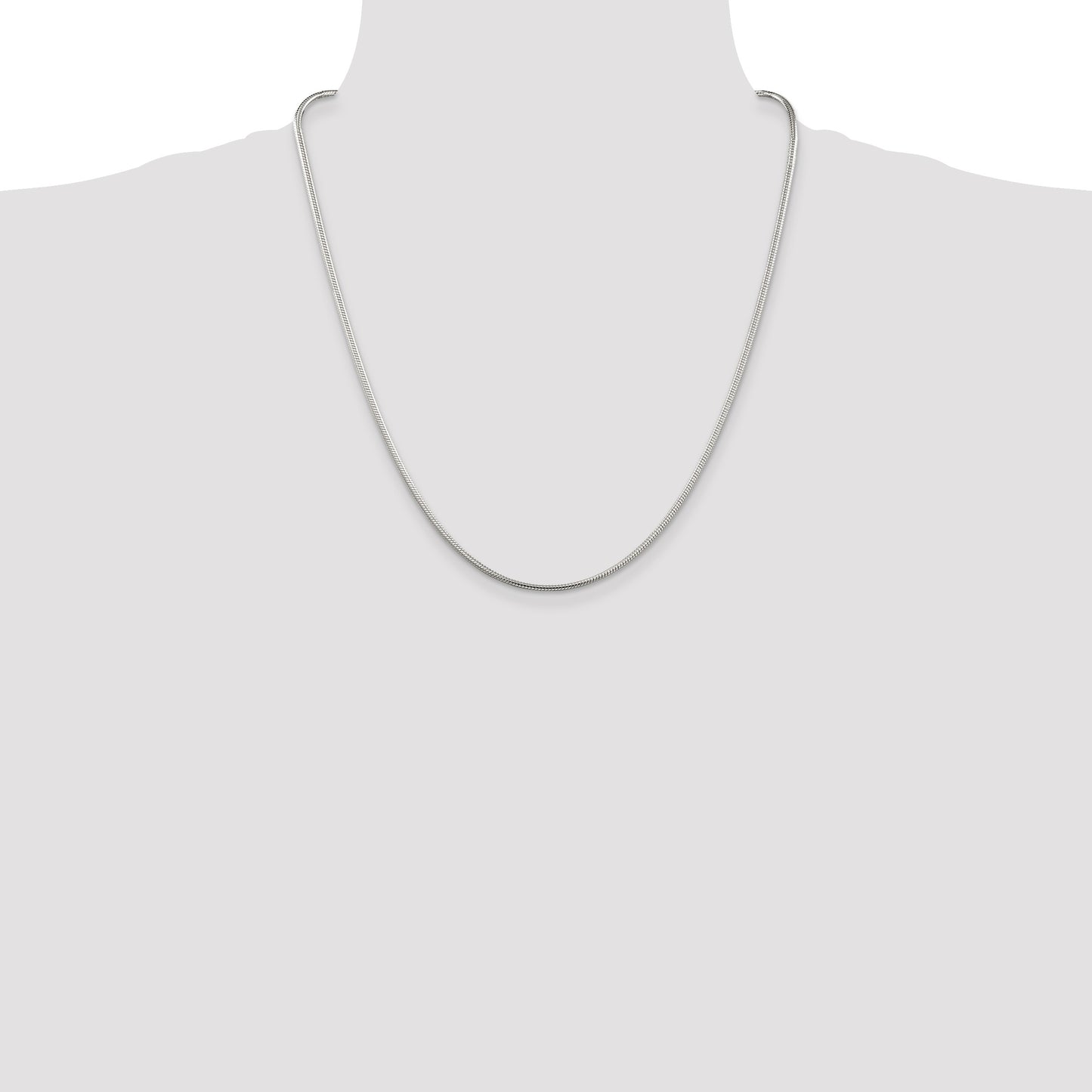 Sterling Silver 2mm Snake Chain