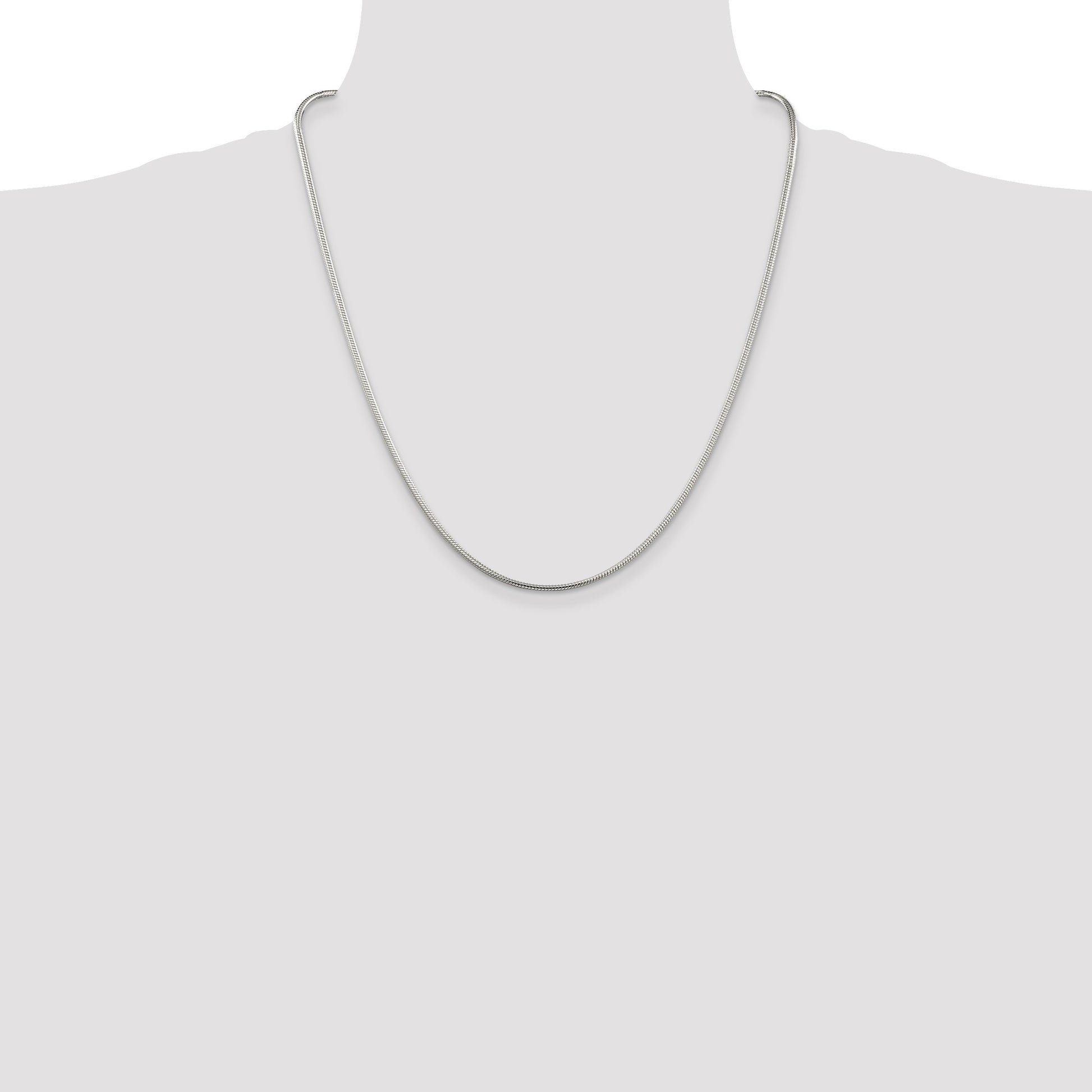 Sterling Silver 2mm Snake Chain
