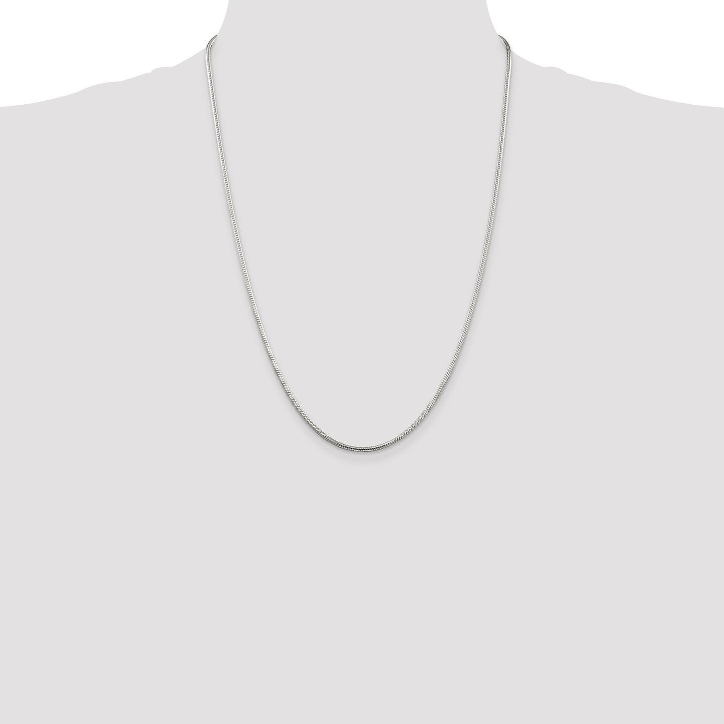 Sterling Silver 2mm Snake Chain