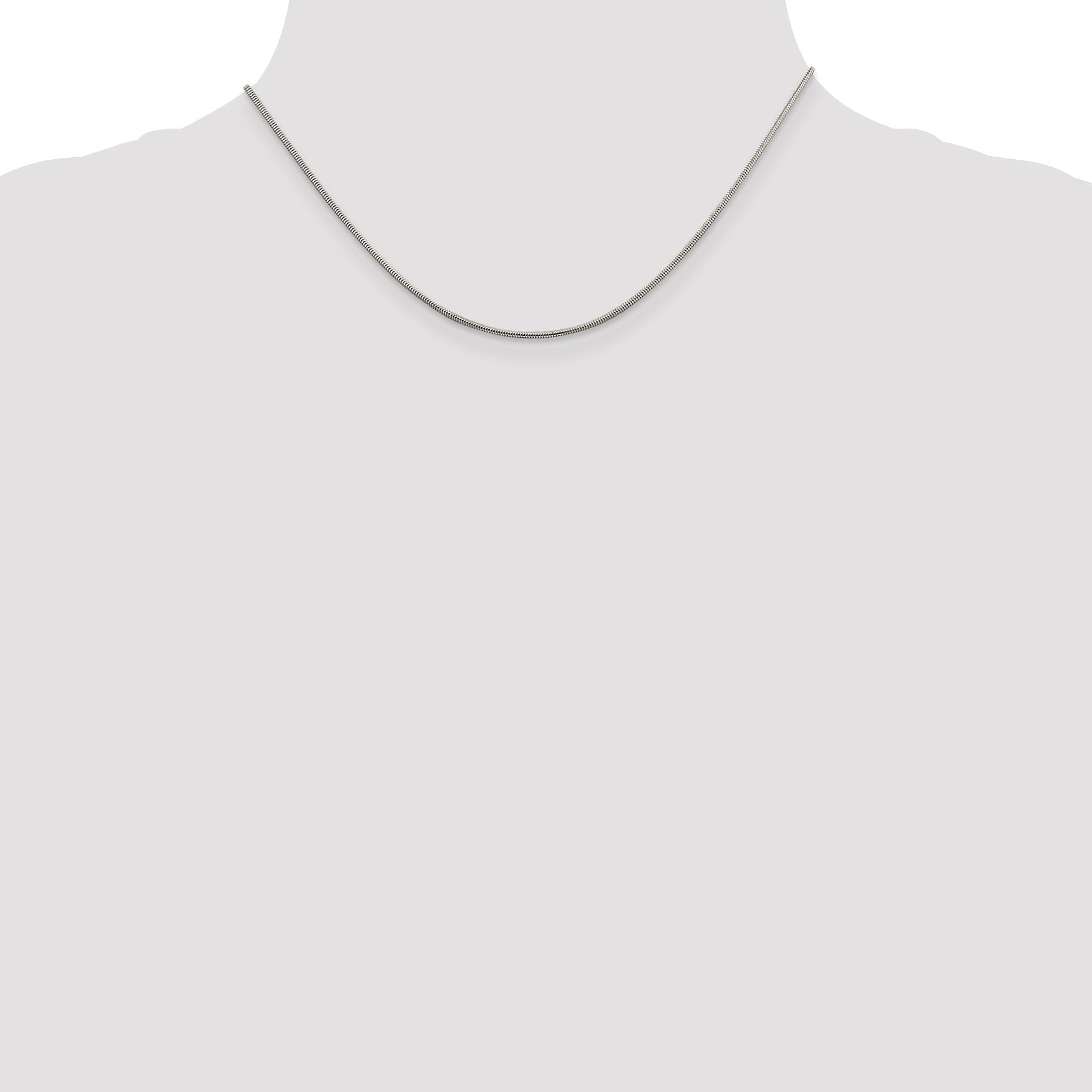 Sterling Silver 1.5mm Round Snake Chain