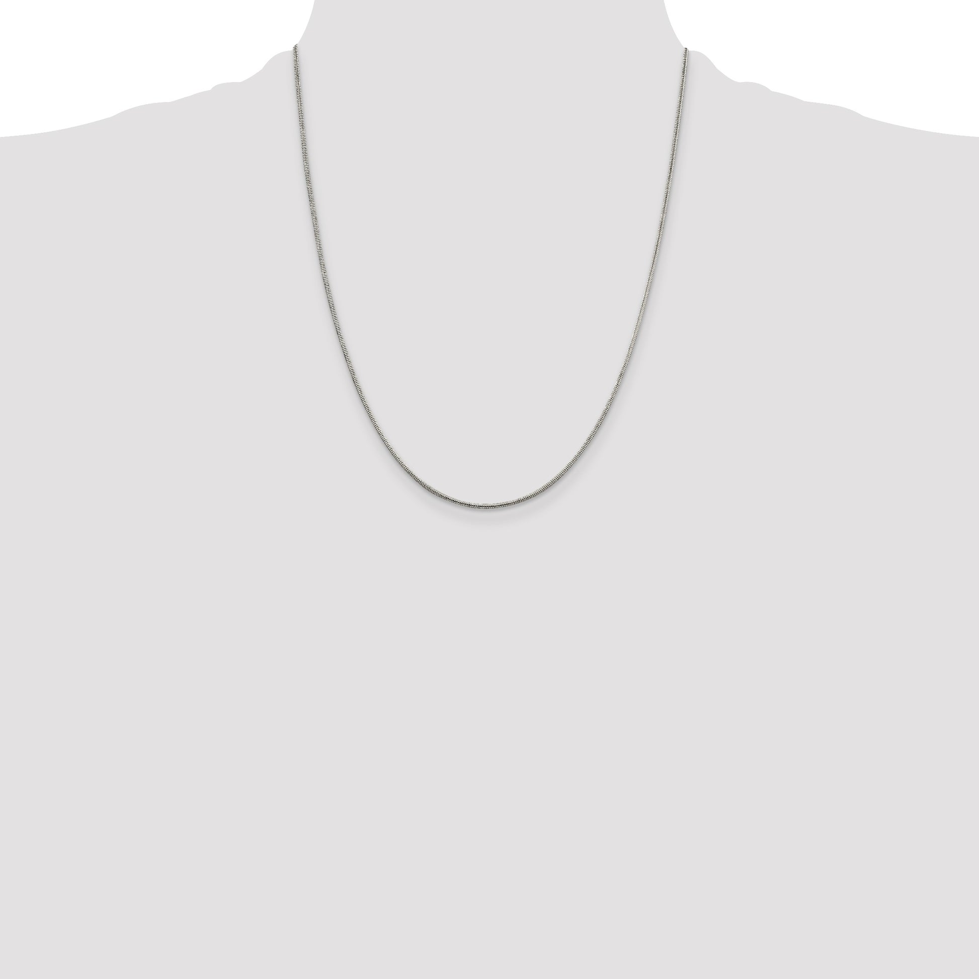 Sterling Silver 1.5mm Round Snake Chain