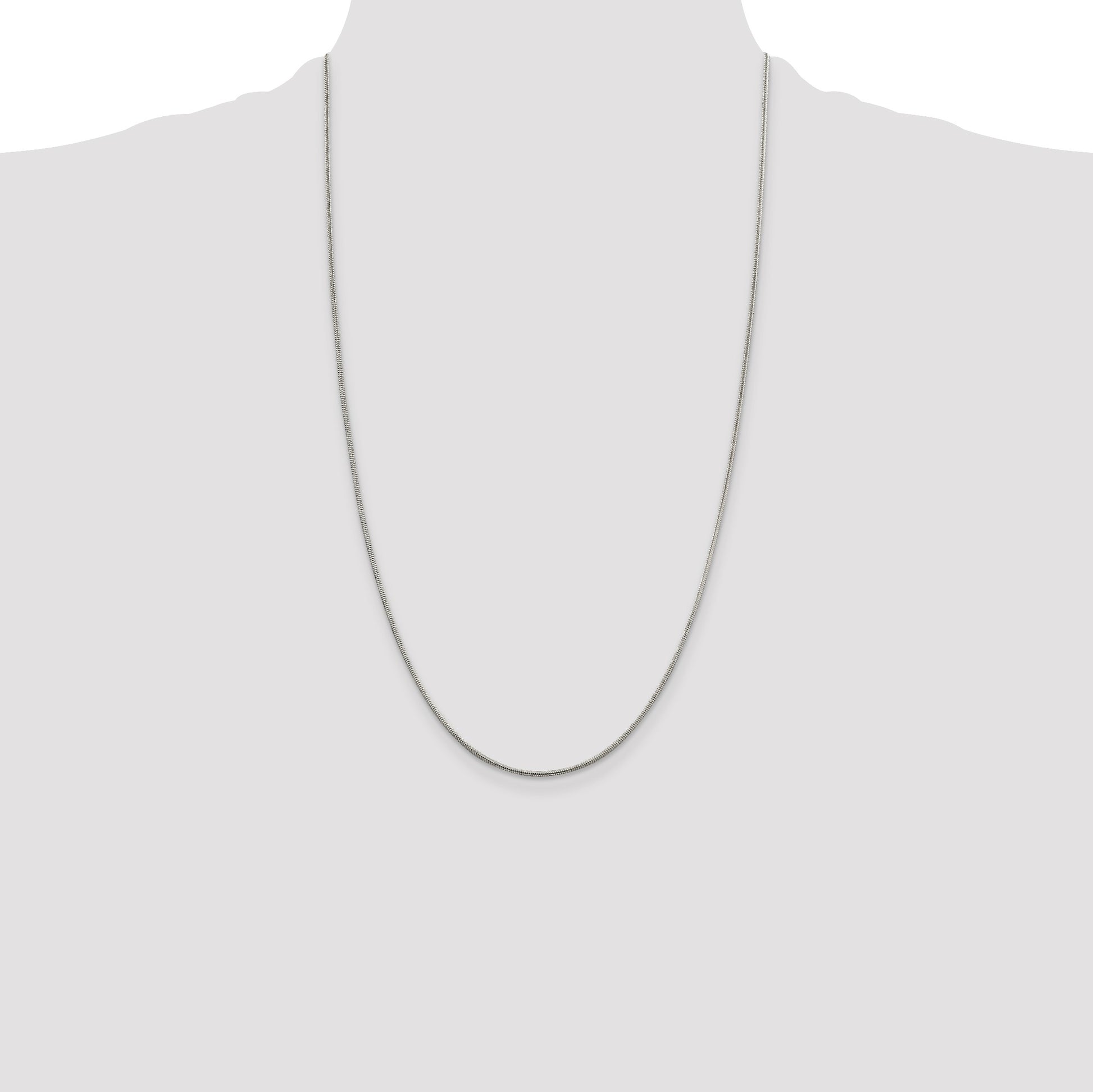 Sterling Silver 1.5mm Round Snake Chain