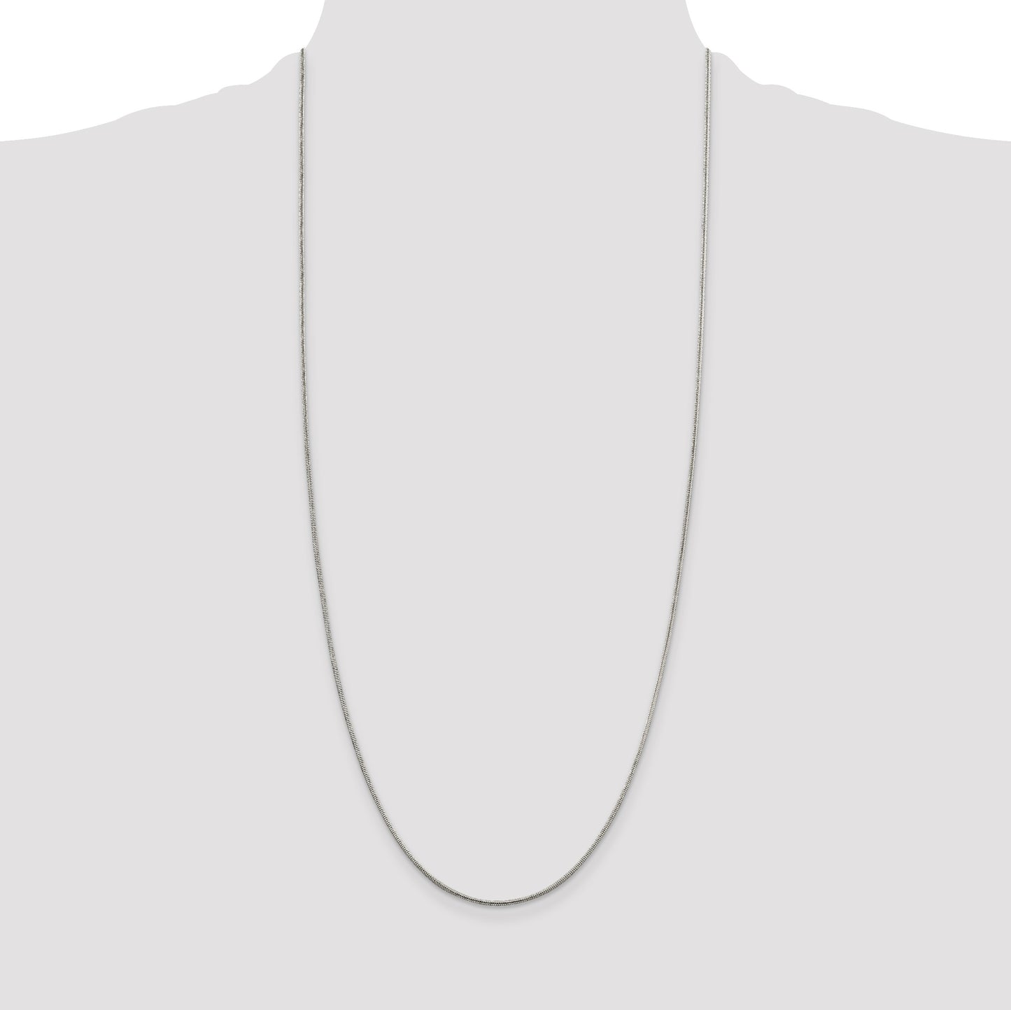 Sterling Silver 1.5mm Round Snake Chain