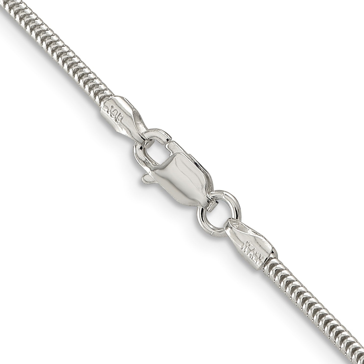 Sterling Silver 1.6mm Round Snake Chain