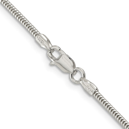 Sterling Silver 1.6mm Round Snake Chain