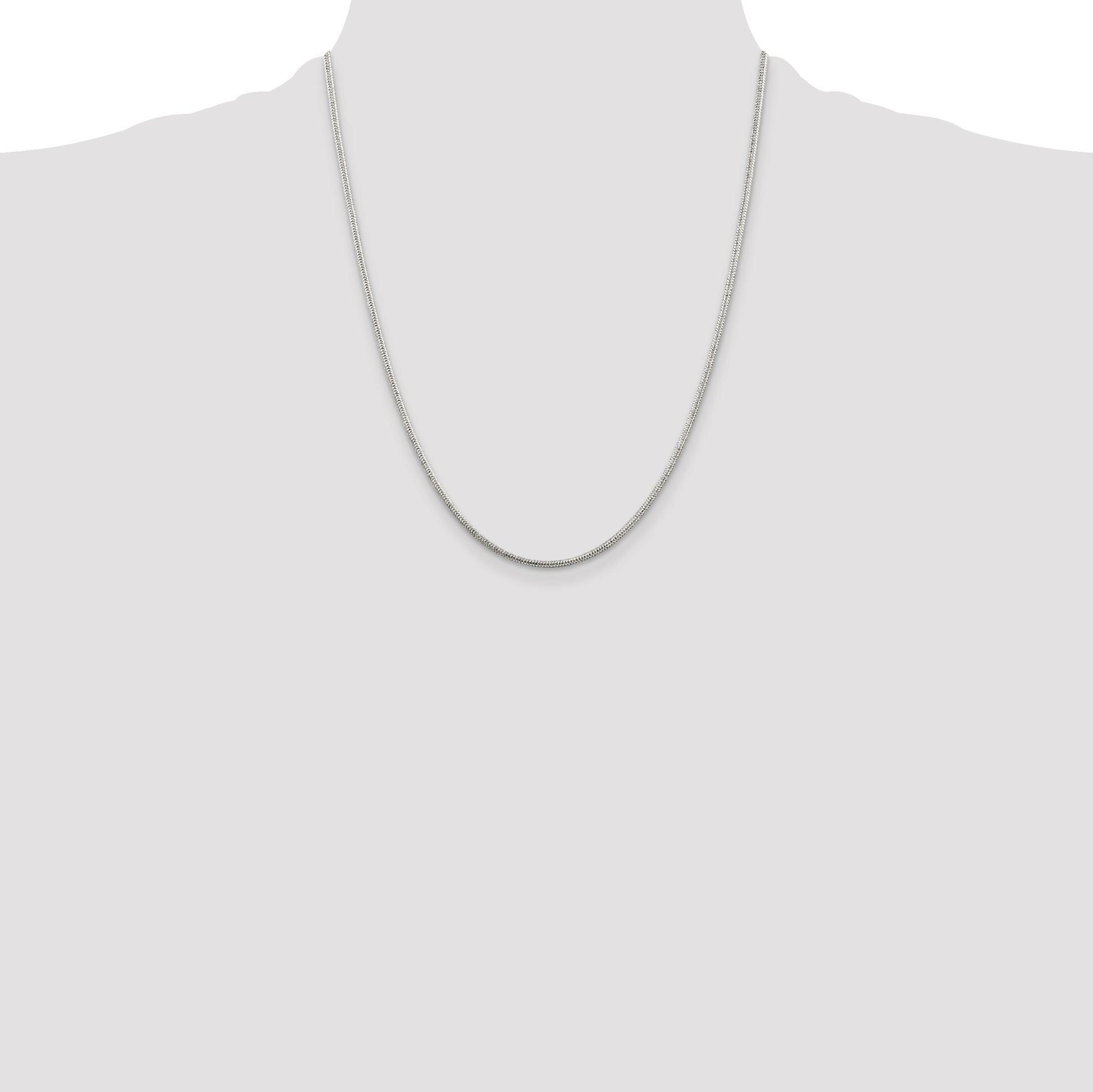 Sterling Silver 1.6mm Round Snake Chain