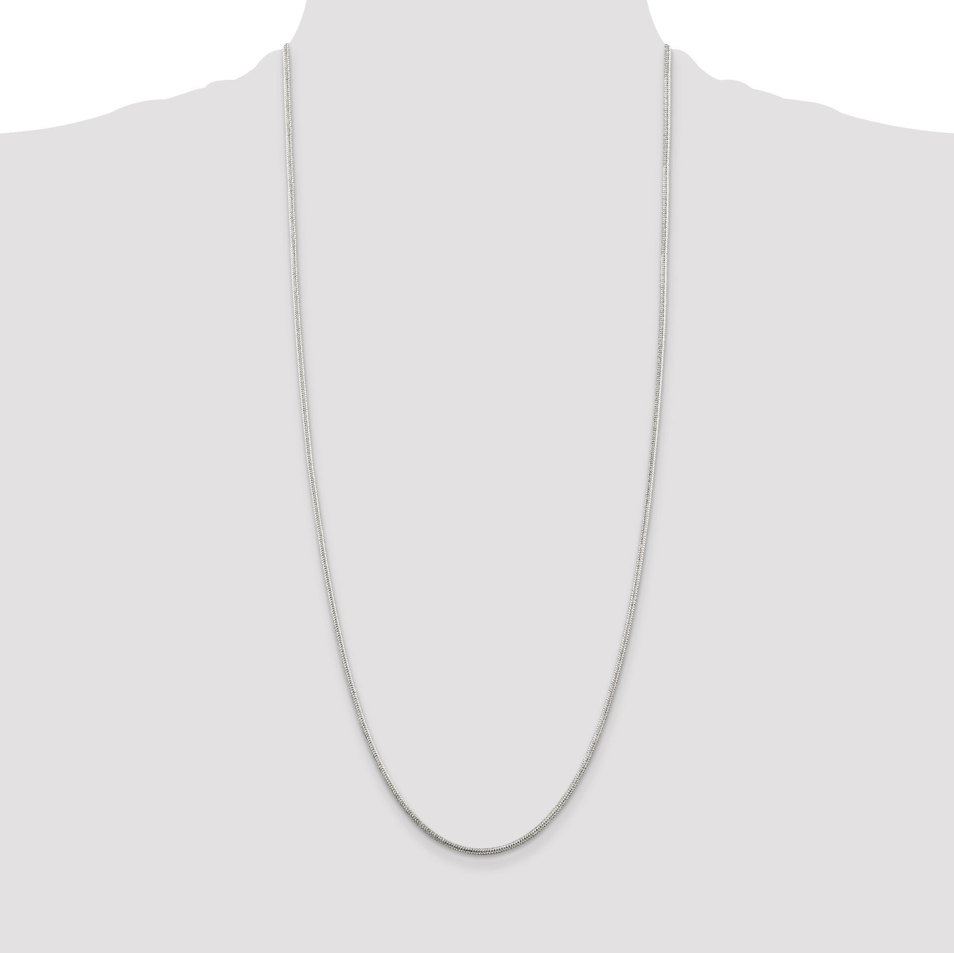 Sterling Silver 1.6mm Round Snake Chain