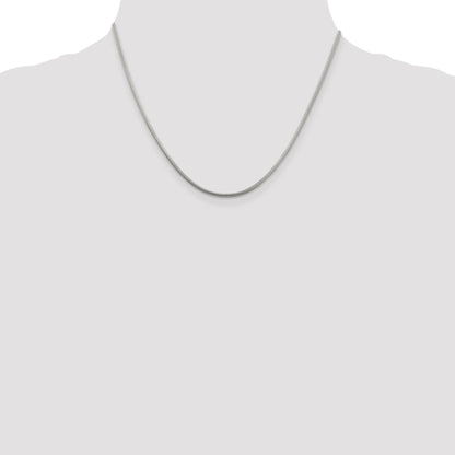 Sterling Silver 2mm Round Snake Chain