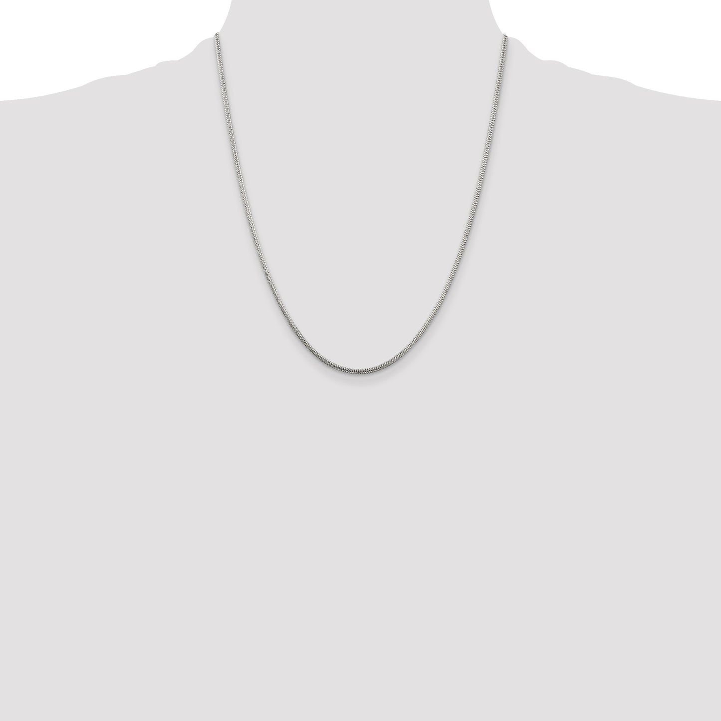 Sterling Silver 2mm Round Snake Chain