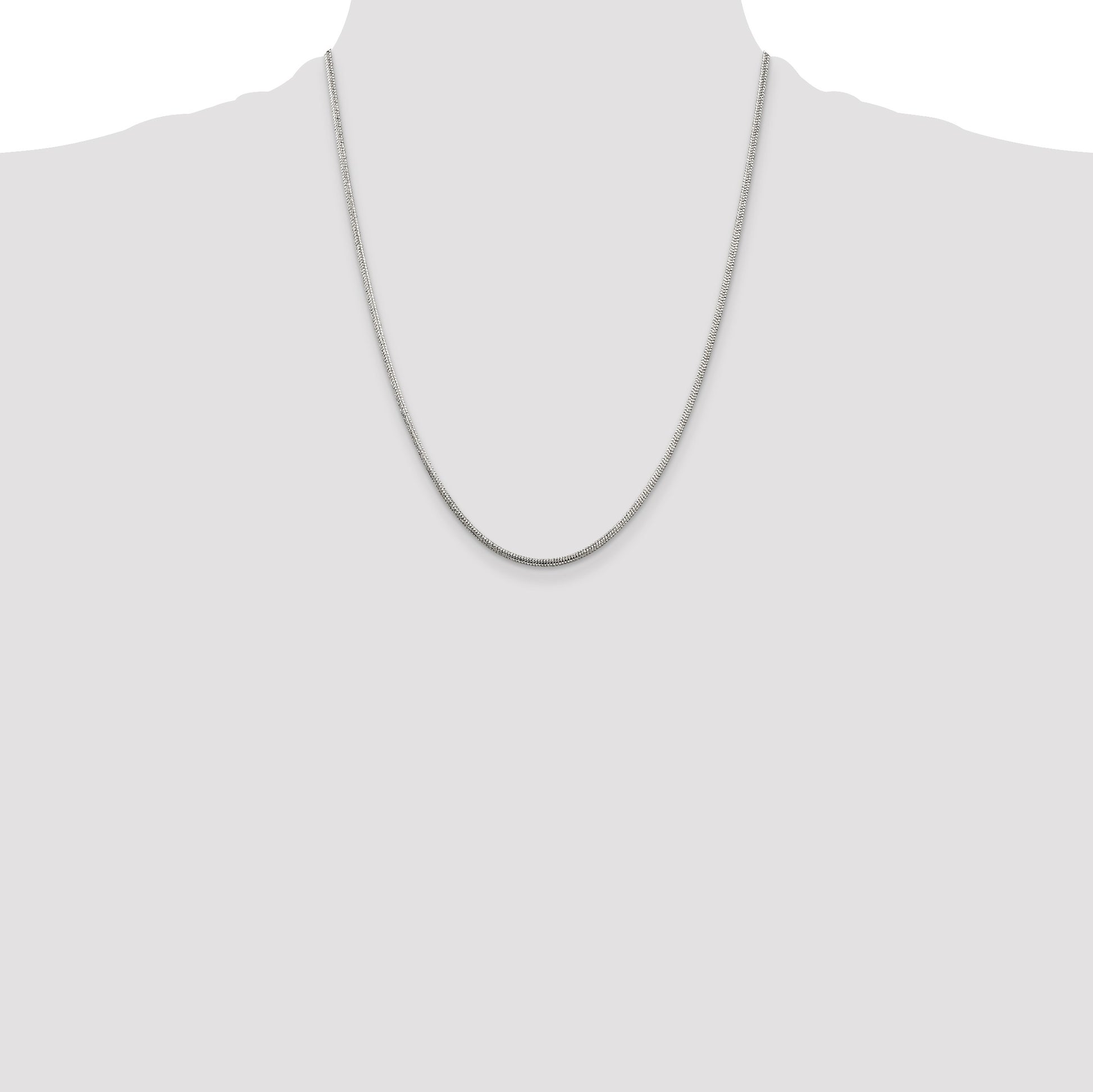 Sterling Silver 2mm Round Snake Chain